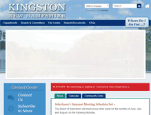 Tablet Screenshot of kingstonnh.org